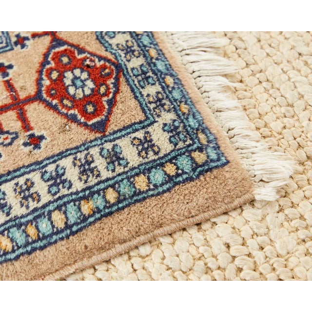 Vintage Pakistani Hand Knotted Rug For Sale - Image 11 of 13