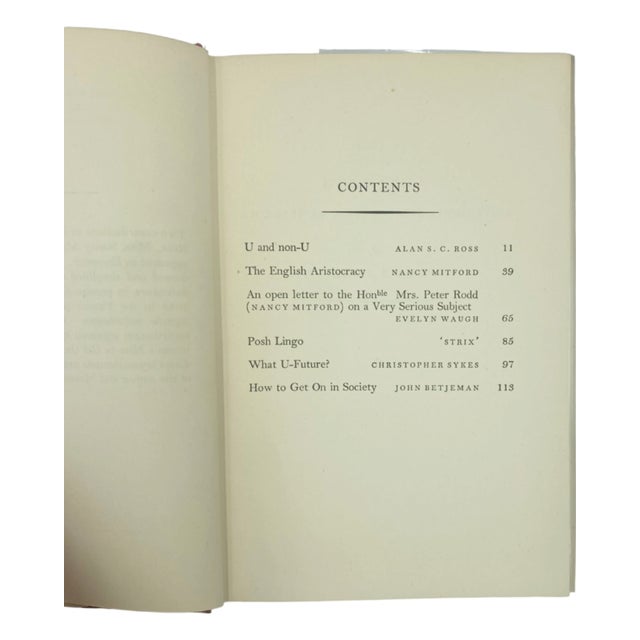 Mid-Century Modern 1956 Noblesse Oblige: An Enquiry Into the Identifiable Characteristics of the English For Sale - Image 3 of 12