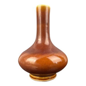 Vintage Chinese Porcelain Qing Dynasty Yongzheng Marked Flambé Glaze Porcelain Vase, Kiln Variation Glaze Ceramic Bottle