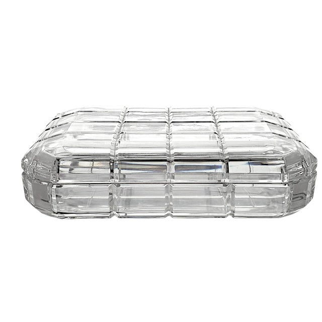 A late twentieth-century Arnolfo di Cambio rectangular lidded crystal box, produced in Tuscany, Italy, and distinguished...