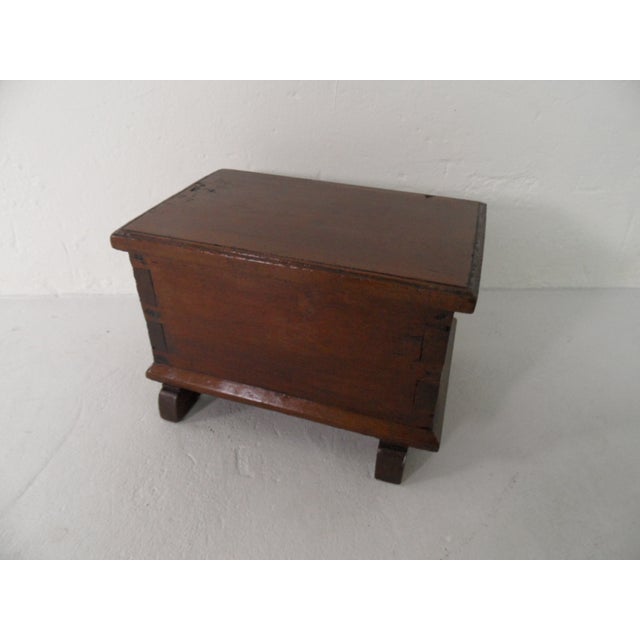 Small Antique Dutch Oak Documents Chest For Sale - Image 11 of 11