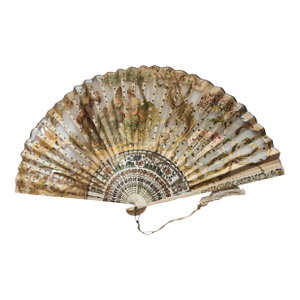 19th Century Rococo Style Hand Fan