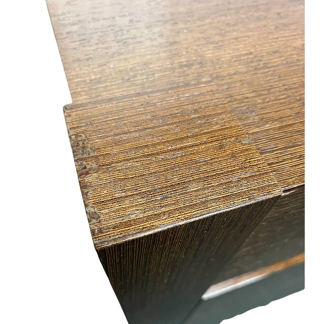 Custom Berman Rosetti Exotic Wenge Wood 6 Drawer Canted Console Dresser, Attributed For Sale - Image 13 of 15