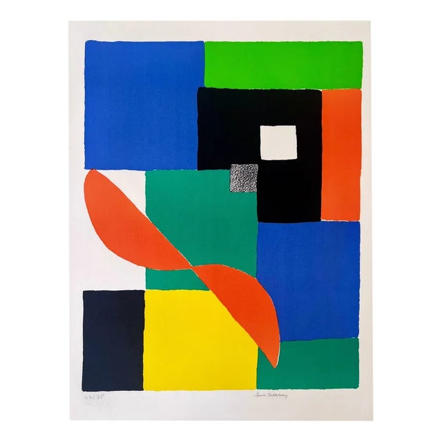 Sonia Delaunay, Red Propeller, 1970s, Lithograph For Sale