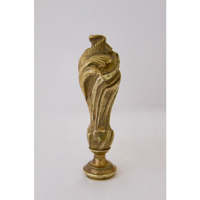 Louis XVI Wax Seal in Gilt Bronze For Sale - Image 6 of 6
