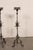 French Mid 20th Century French Forged Iron Floor Candlesticks, 5 Ft For Sale - Image 3 of 13