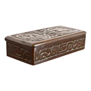 Tiffany Studios New York Zodiac Bronze Stamp Box