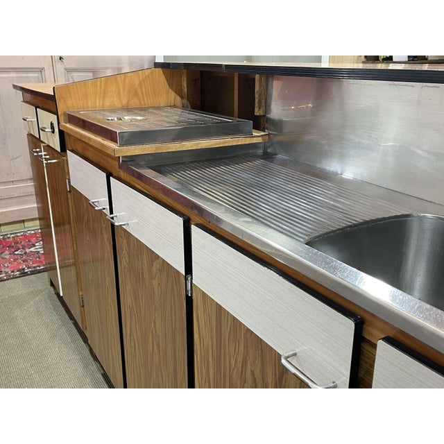 Formica Bar Counter with Rounded Corners, 1960s For Sale - Image 4 of 13