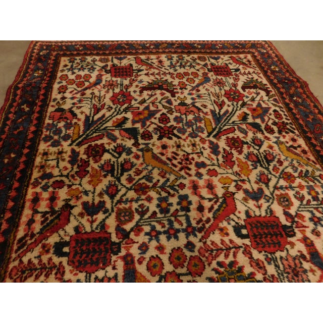Beige Vintage Handknotted Persian Runner Rug 3'x 9' For Sale - Image 8 of 13