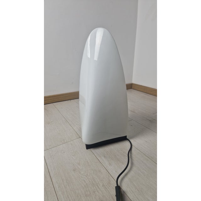 Table Lamp in Iron and Milk Glass from Mazzega Murano, 1960s For Sale - Image 11 of 11