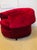 1960s 1960s Mid Century Large Scale Red Upholstered Chairs - a Pair For Sale - Image 5 of 8
