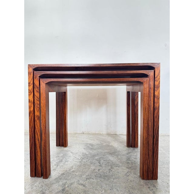 Mid-Century Modern Mid-Century Nesting Side Tables from Renz, 1960s, Set of 3 For Sale - Image 3 of 12