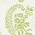 Schumacher Millicent Wallpaper in Leaf For Sale