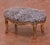 Mid 20th Century Mid-Century French Louis XV Style Walnut Footstool With Upholstered Seat For Sale - Image 5 of 8