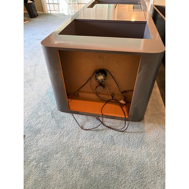 Mid Century Modern Grey Laminate Modular Wall Unit Bar For Sale - Image 9 of 9