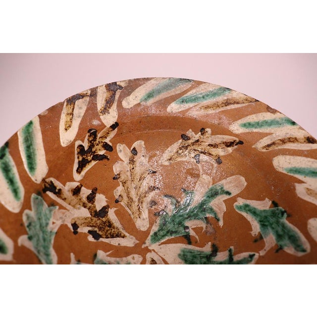 Handmade Clay Bowl Pottery Bowl Plate, 1930s For Sale - Image 14 of 18