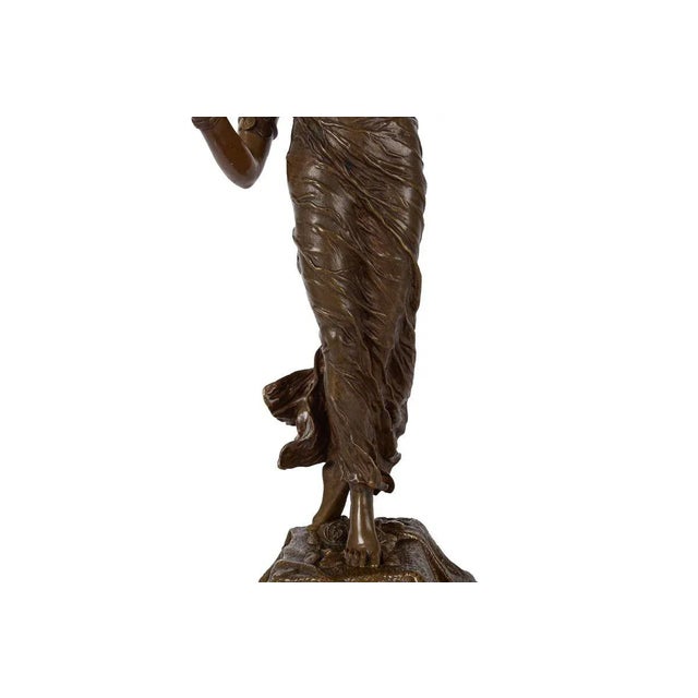 Art Nouveau Bronze Sculpture of Eastern Dancer by Franz Rosse (German, 1858-1900) For Sale - Image 9 of 12