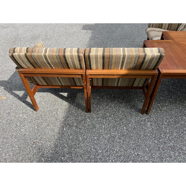 Wood 1950s France and Sons ,John Stuart Modular Set Teak-- Framed 4 Pieces For Sale - Image 7 of 16