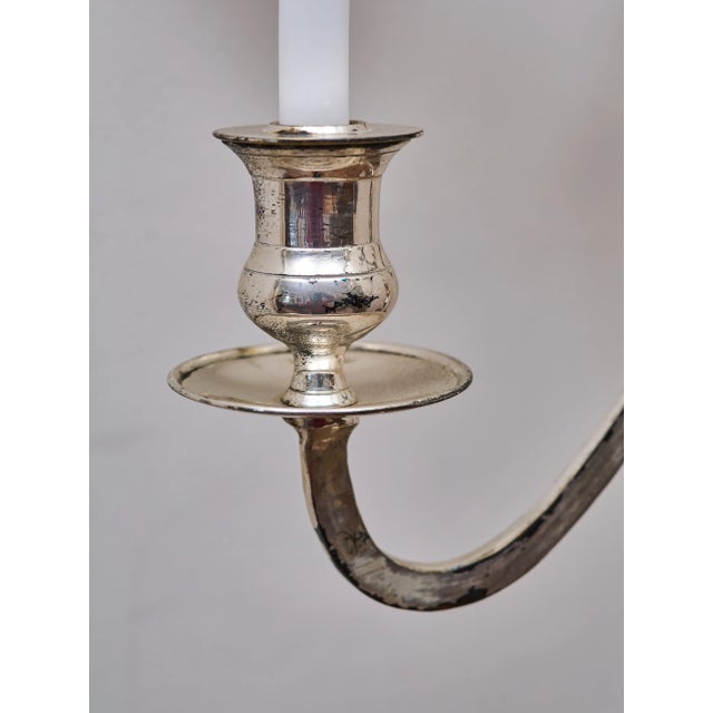 Large Metal 7-Branched Candelabra For Sale - Image 6 of 9