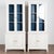 Gustavian (Swedish) Pair, 19th Century Tall White Painted Pine Bookcases Display Cabinets For Sale - Image 3 of 16