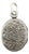 Late 19th Century Victorian Sterling Silver Mizpah Hand Engraved Locket For Sale