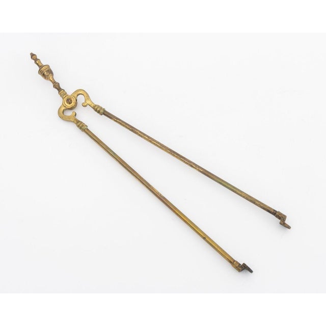 Federal Style Brass Fireplace Tools Set, 5 Pcs. For Sale - Image 11 of 15