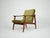 Vintage Teak and Green Velvet Fabric Armchair, 1960s For Sale - Image 10 of 10