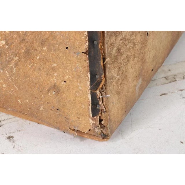 Authentic Antique 18th or Early 19th Century Georgian Studded Pony Skin Trunk/Coffee Table For Sale - Image 9 of 13