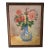 Original Framed Mid Century Chinoiserie Floral Oil Painting For Sale