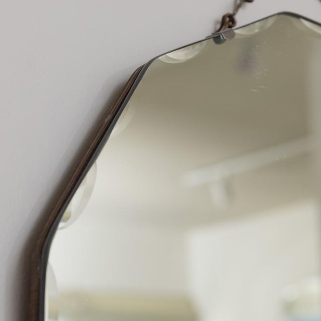 1930s French Art Deco Circular Beveled Mirror For Sale In Los Angeles - Image 6 of 11