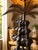 Vintage British Colonial Stacked Elephant Palm Tree Table Lamp For Sale - Image 4 of 12