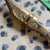 Beautiful Vintage Asian Style Silver and Brass Letter Opener For Sale - Image 4 of 6