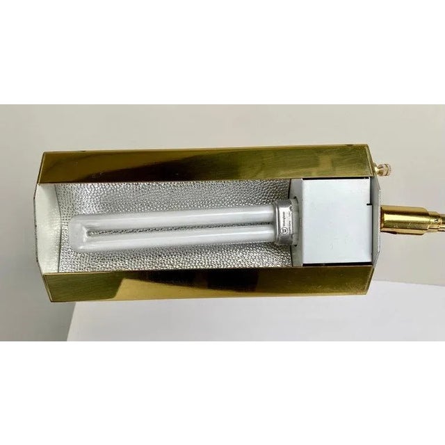1960s Mid-Century Modern Rare Koch & Lowy Adjustable Pharmacy Brass Desk Lamp, a Pair For Sale - Image 5 of 12