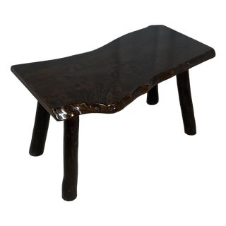 Rustic Wabi-Sabi Coffee Table in Wood, 1970s For Sale
