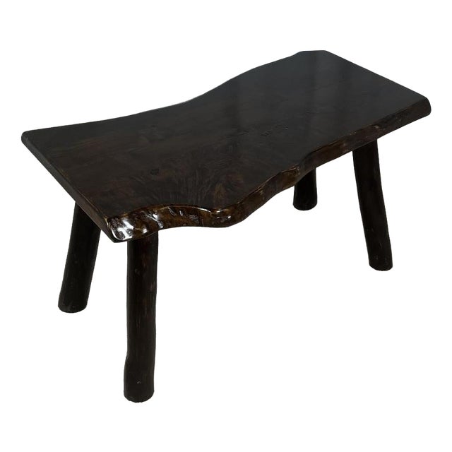 Rustic Wabi-Sabi Coffee Table in Wood, 1970s For Sale