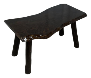 Rustic Wabi-Sabi Coffee Table in Wood, 1970s