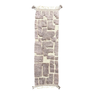 Contemporary Moroccan Mrirt Runner Rug