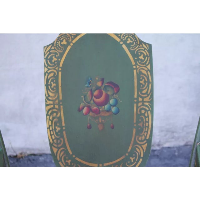 Wood 19th Century Hand Painted Large Rocking Chair For Sale - Image 7 of 10