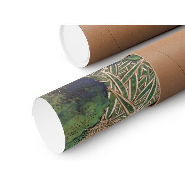 Plum Blossoms in Moonlight, 18th Century Japanese Art Print Reproduction, by Sō Shizan, 24" × 36" For Sale In Buffalo - Image 6 of 6