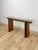 Mid-Century Modern Vintage MCM Danish Teak Puzzle Console Table, Glass Top Mid Century, Entry Table, Danish Modern Sofa Table For Sale - Image 3 of 17