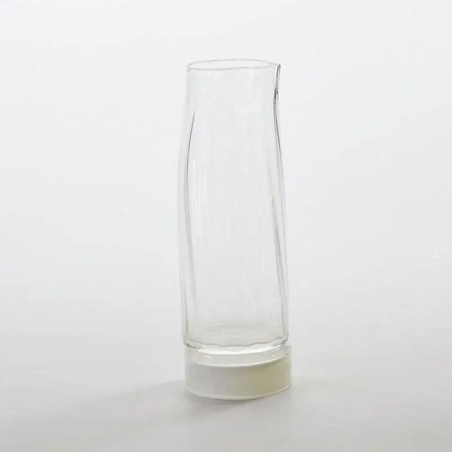Not Yet Made - Made To Order Carafe with Beige Base, Moire Collection, Hand-Blown Glass by Atelier George For Sale - Image 5 of 5