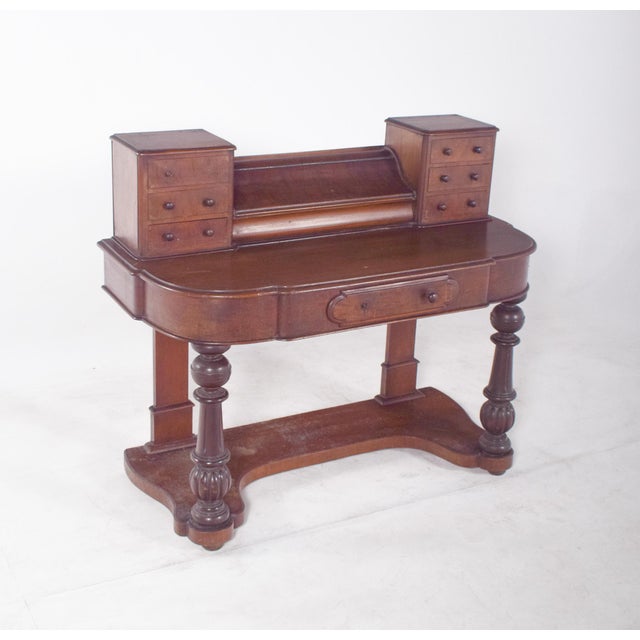 Antique English Desk with Carved Feet, 1890s For Sale - Image 13 of 14