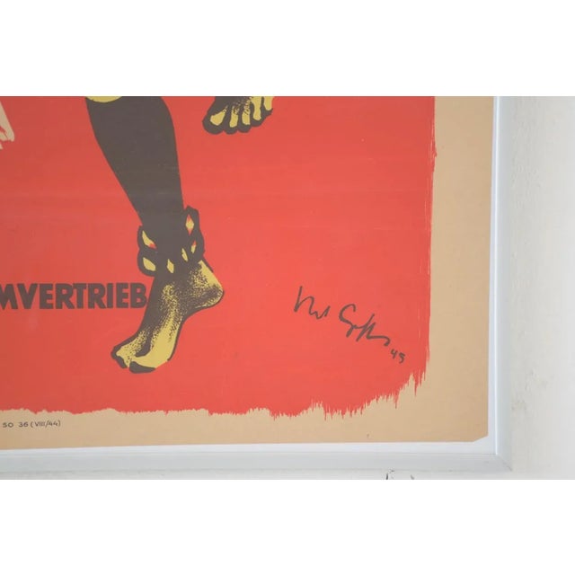 Vintage Womens Masks and Demons Movie Poster by Kurt Geffers for DEFA FILM, 1940s For Sale - Image 4 of 6