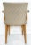 Wood Mid 20th Century Sycamore Wood Upholstered Vanity or Desk Chair With Stylized Wood Arms and Legs For Sale - Image 7 of 12