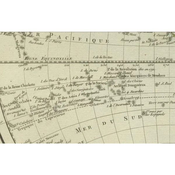 World Map in Two Hemispheres, 1802 For Sale - Image 4 of 9