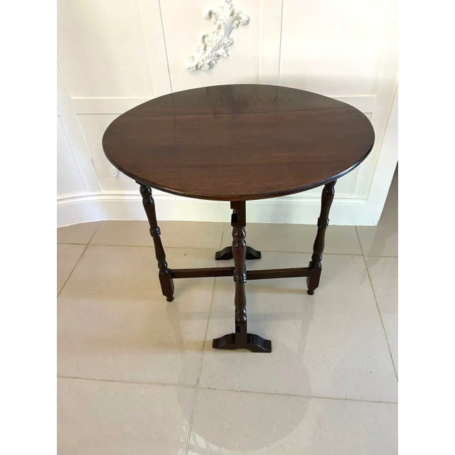 Late 19th Century Antique Victorian Oak Coaching Table For Sale - Image 5 of 15