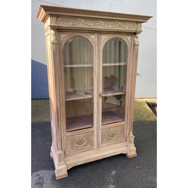 Brown Empire French Bleached Display Cabinet, 1920s For Sale - Image 8 of 13