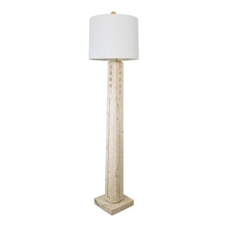 Postmodern Style Tessellated Stone Floor Lamp For Sale
