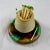 Wedgwood Wedgwood Majolica Green & Brown Tortoiseshell Glazed Match Striker For Sale - Image 4 of 6