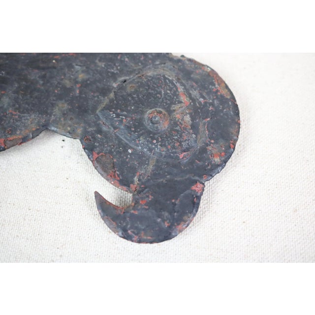 Black Early 20th Century French Wrought Iron Coat Rack For Sale - Image 8 of 9